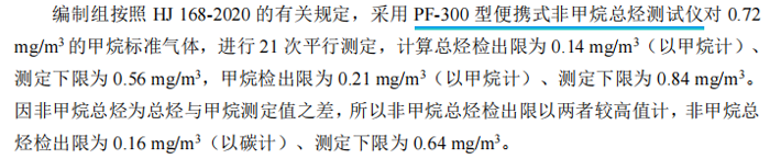 《固定污染源廢氣總烴、甲烷和非甲烷總烴的測定便攜式催化氧化-氫火焰離子化檢測器法》